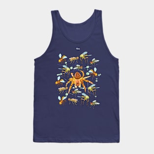 Web of flies and spider Tank Top